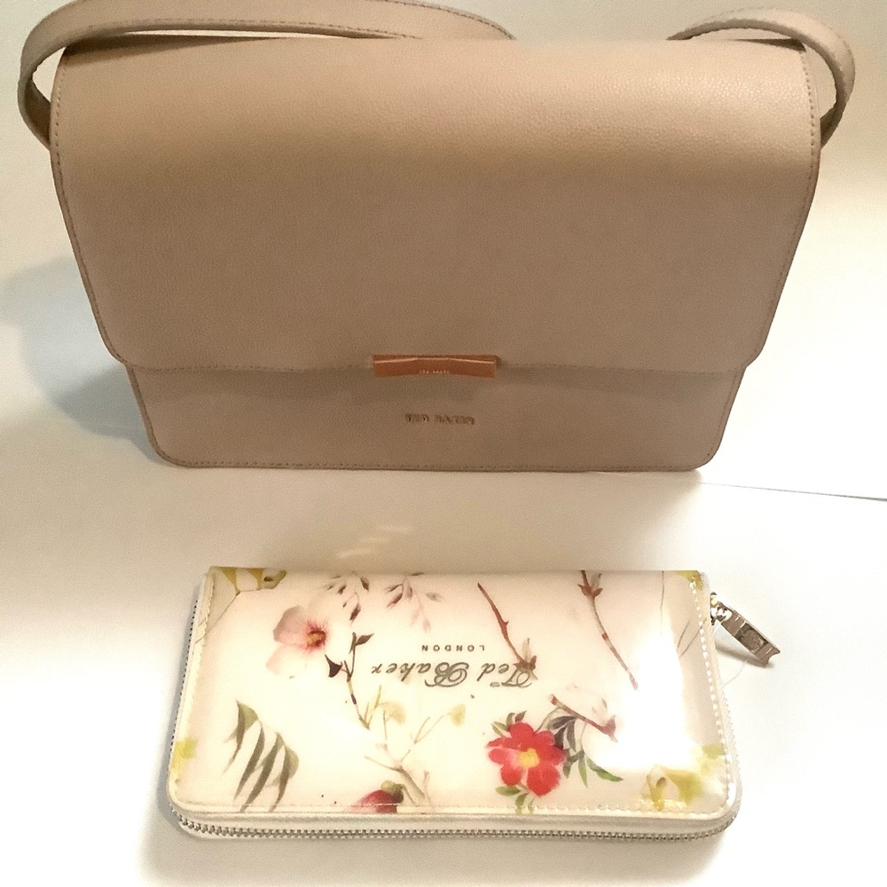 Ted Baker Cream Crossbody Bag and wallet bundle